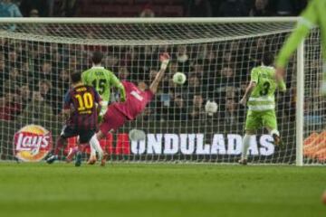 Copa del Rey. Barcelona-Getafe. 4-0. Messi anota el cuarto gol.