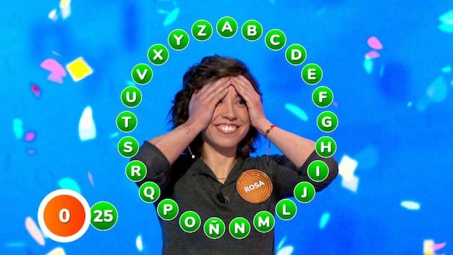 Rosa hace historia y gana el bote de ‘Pasapalabra’