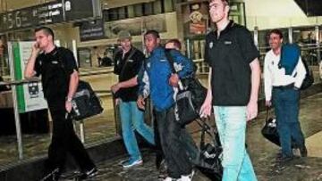 <b>MEJOR CARA. </b>Popovic, Jasen, Granger y Driesen llegan a Barcelona.