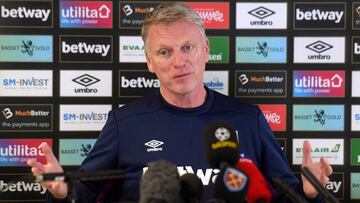 30 December 2019, England, London: New West Ham United Scottish manager David Moyes speaks during his presentation press conference at Rush Green Training Ground. Photo: Kirsty O'connor/PA Wire/dpa
30/12/2019 ONLY FOR USE IN SPAIN