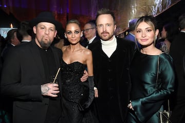 Joel Madden, Nicole Richie, Aaron Paul y Lauren Parsekian.