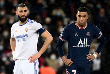 Benzema y Mbappé.