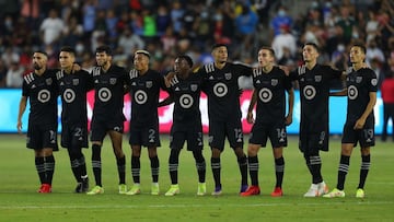 Jugadores de la MLS durante la tanda de penaltis del All Star Game