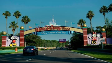 A fight broke out at the Disney park over a photo opportunity.