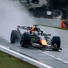 Verstappen estrena el Red Bull... y Hadjar lo estrella