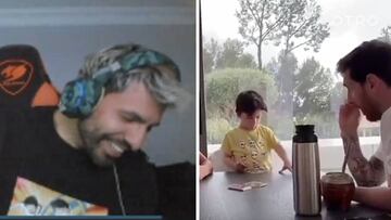 Ag邦ero 'acusa' a Messi de hacer trampas a su hijo y escuchen la reacci車n del azulgrana