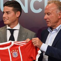 Rummenigge: "Tenemos tiempo para definir si James se queda"