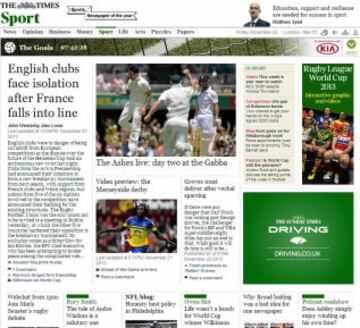 Portadas de la prensa extranjera