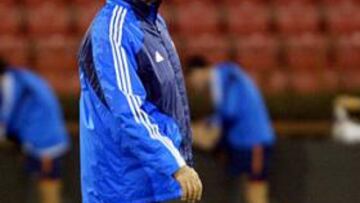 <b>REPASO. </B>El seleccionador dio un repaso al fútbol español tras el empate frente a Serbia.