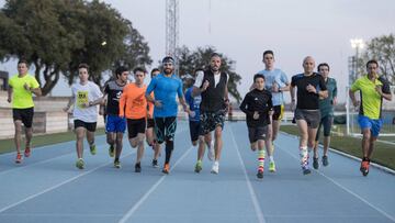El equipo de Chema Martínez.