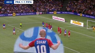 La magia de Zidane está intacta: hace esto en partido de leyendas