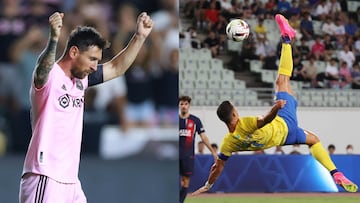 Messi y Cristiano Ronaldo ya no están en el fútbol de Europa, pero siguen marcando diferencia en sus respectivas ligas.