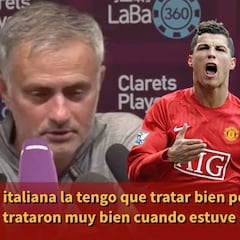 La reacción de Mourinho al ser preguntado si rechazó el retorno de Cristiano al United
