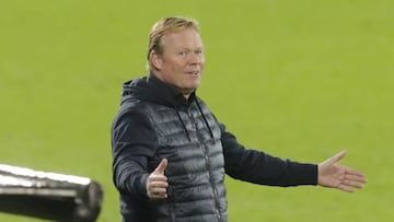 Ronald Koeman, durante el partido entre Celta y Barcelona. 