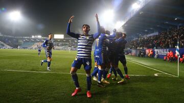 Partido de la segunda eliminatoria de la Copa del Rey  entre  la SD Ponferradina y la UD Ibiza disputado en el Estadio de El Toralin en Ponferrada .Foto Luis de la Mata