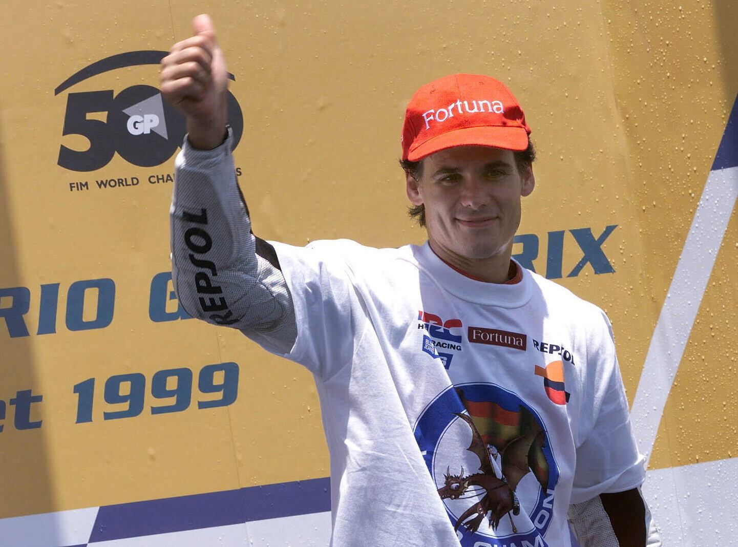 Crivillé, campeón de 500cc en Rio de Janeiro 1999.