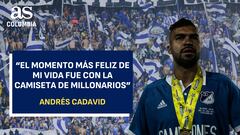 “El momento más feliz de mi vida fue con la camiseta de Millonarios”, Andrés Cadavid