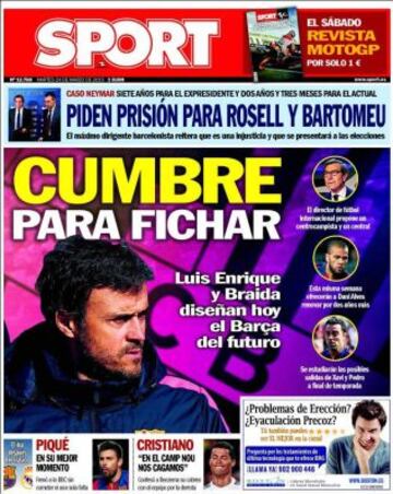 Portadas de la prensa deportiva