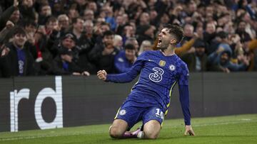 Christian Pulisic marcó el segundo tanto del Chelsea ante el Lille en Champions League