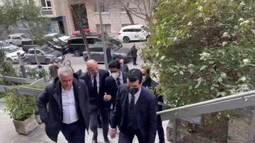 Así llegaron Florentino y Al-Khelaïfi a la comida