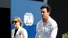 Susie y Toto Wolff, en el GP de Arabia Saudí.