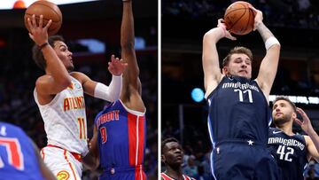 Trae Young y Luka Doncic.