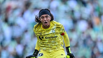 during the 12th round match between Santos and Puebla as part of the Liga BBVA MX Varonil, Torneo Clausura 2026 at TSM Corona Stadium, on March 22, 2026 in Torreon, Coahuila, Mexico.