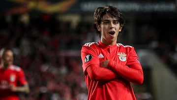 El delantero portugu&eacute;s del Benfica, Joao F&eacute;lix, durante un partido.