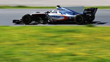 MONTMELO, SPAIN - MARCH 01: Alfonso Celis Jr of Mexico driving the Force India VJM10 on track during day three of Formula One winter testing at Circuit de Catalunya on March 1, 2017 in Montmelo, Spain. (Photo by Mark Thompson/Getty Images)