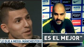Oídos juntos, parece que lo van a fichar ya mismo: los halagos de Guardiola y el Kun a Messi