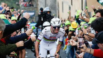Tadej Pogacar, ciclista del UAE, durante el Giro de Lombardía del pasado domingo, la última victoria en 2025 del prodigio esloveno de 27 años.