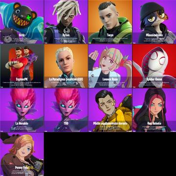 Todas las skins nuevas de Fortnite Temporada 4