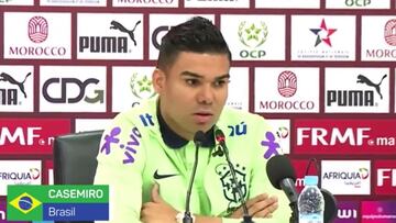 Casemiro habla del interés de Brasil por Ancelotti