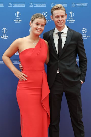 Frenkie de Jong with girlfriend Mikky Kiemeney.