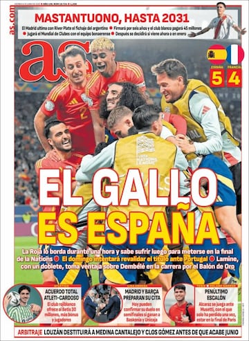 Completamente loco: las portadas en Francia se rinden a Lamine