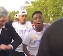 Toneladas de Gifs en camino y el madridismo, rendido: lo de Ancelotti y Vinicius fue mucho