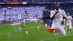 Este fue el primer gol de Vinicius en el Real Madrid
