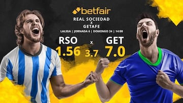 Real Sociedad vs. Getafe CF: horario, TV, estadísticas, clasificación y pronósticos