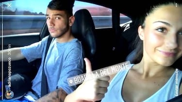 La novia de Theo Hern¨¢ndez le apoya en Instagram