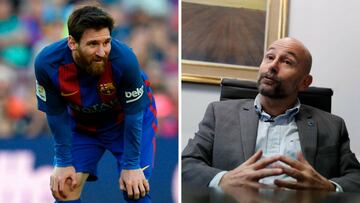 Messi y Diego Shwarztein, el primer endocrin&oacute;logo que trat&oacute; al astro argentino de su d&eacute;ficit de hormona del crecimiento.