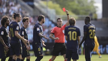 17/08/19 PARTIDO PRIMERA DIVISION 
 CELTA DE VIGO - REAL MADRID
 ENTRADA DE MODRIC A DENIS SUAREZ
 EXPULSION TARJETA ROJA
 POLEMICA VAR