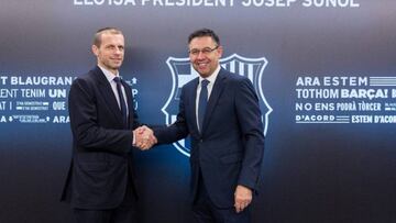 Bartomeu se reúne con el presidente de la UEFA