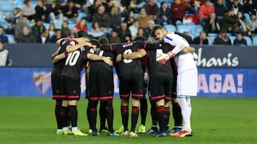 Melé de los jugadores del Reus.