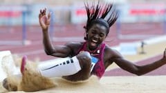 Sotomayor aguanta e Ibarguen es la cuarta de la historia en triple