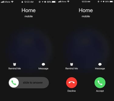 Cómo rechazar una llamada entrante en un iPhone desde la pantalla de bloqueo