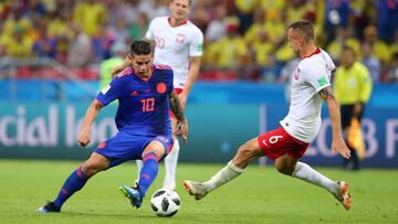 James Rodr&iacute;guez y Juan Fernando Quintero, fueron figuras de Colombia ante Polonia 