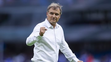 Diego Aguirre Head coach of Cruz Azul during the game Cruz Azul vs Necaxa, corresponding Round 06 the Torneo Apertura 2022 of the Liga BBVA MX at Azteca Stadium, on July 30, 2022.
<br><br>
Diego Aguirre Director Tecnico de Cruz Azul durante el partido Cruz Azul vs Necaxa, correspondiente a la Jornada 06 del Torneo Apertura 2022 de la Liga BBVA MX en el Estadio Azteca el 30 de julio de 2022.