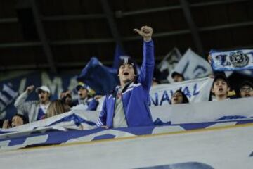 La hincha de Millonarios llenó el Campín para ver a su equipo ante Cúcuta Deportivo.