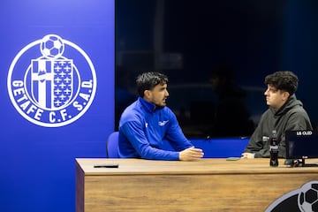 Arambarri y Álvaro Ramos, en un momento de la entrevista.