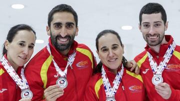 Histórica plata mundial para el equipo español de curling mixto